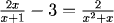 2x/(x+1) - 3 = 2/(x^2 + x)