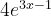 4e^{3x-1}