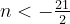 n<-{21\over2}